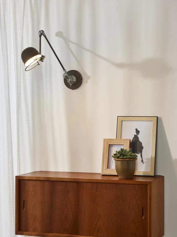 Lucide HONORE - Wall light - 1xE14 - Rust Brown - atmosphere 1
